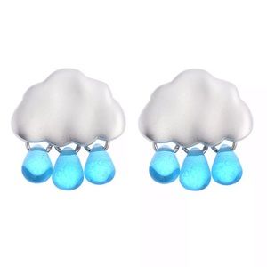 Rain Storm Cloud Earrings. New!! 🌧